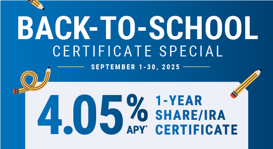 displays term, certificate type, and APY for certificate specials